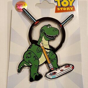 Disney Pixar Toy Story Rex Dino Playing Video Games Enamel Pin Palm Exclusive